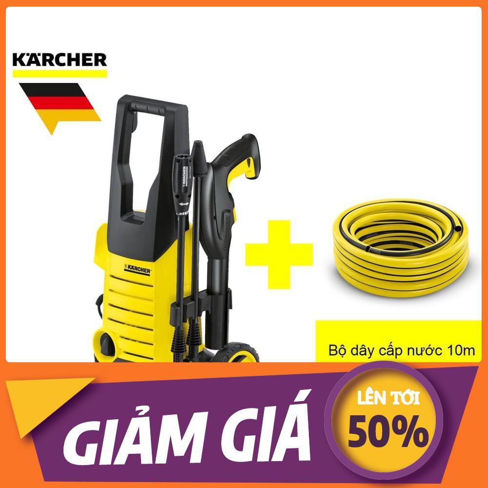 [SIÊU KM] Combo máy phun rửa áp lực cao Karcher K2.360 và ống dây cấp nước 10m