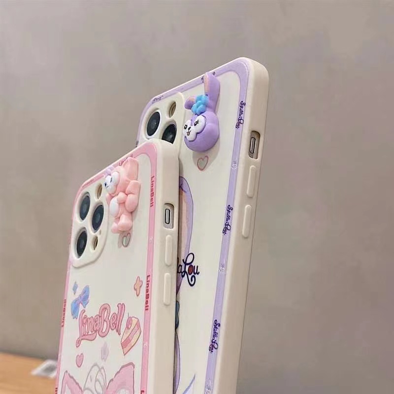 Ốp Điện Thoại Mềm Hình Lingna Belle Star Delu 3D Sang Trọng Cho iPhone 14 13 12 11 Pro Max X Xs Xr 7 8 Plus