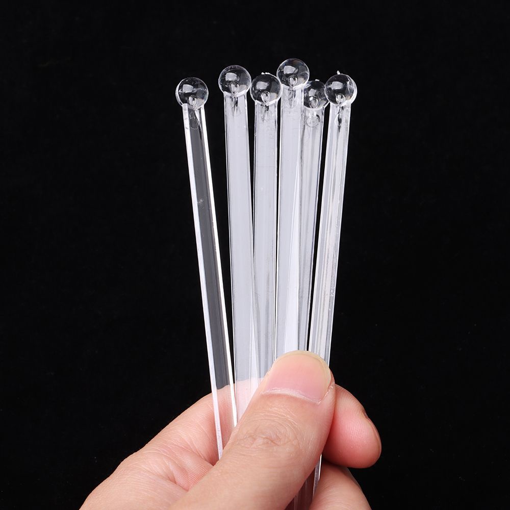 Set 100 que nhựa trong suốt để khuấy cà phê/ làm đồ thủ công