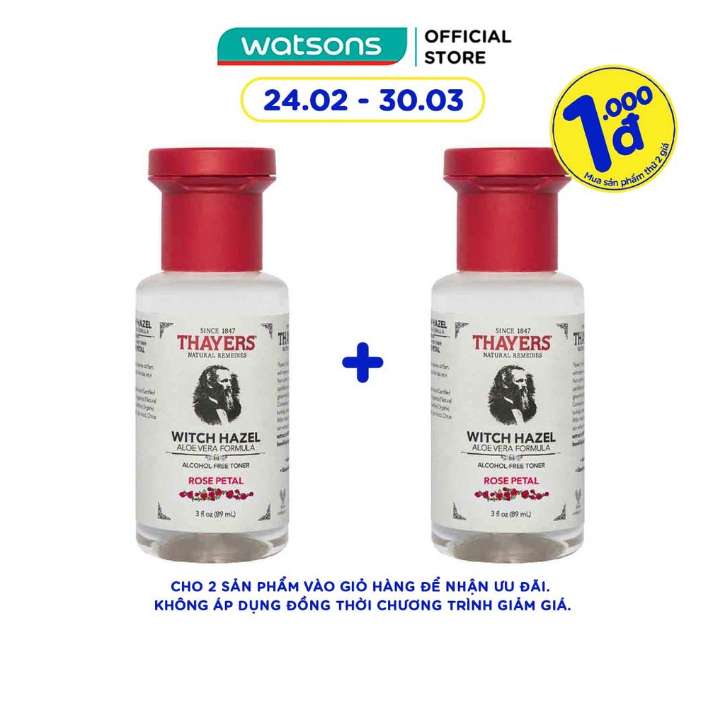 Nước Hoa Hồng Thayers - Hoa Hồng 89ml