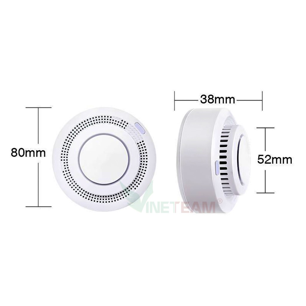 Tuya WiFi Báo động khói không dây thông minh Phòng chữa cháy Báo Cháy an ninh gia đình