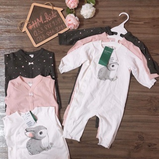 Set 3 body HM thỏ trắng