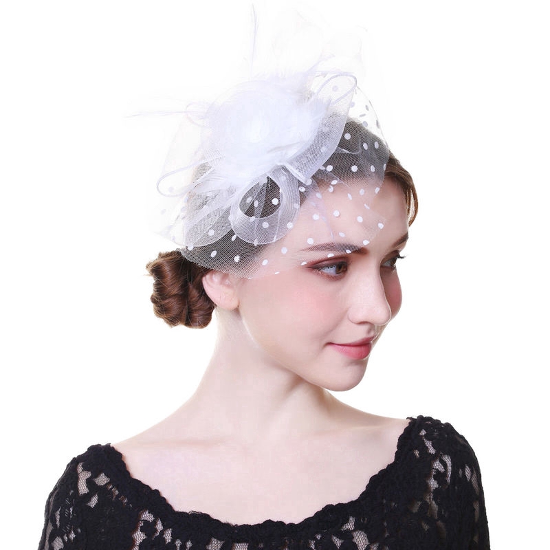 Băng Đô Cài Tóc Đính Lông Vũ Thiết Kế Tinh Tế