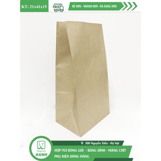 Sỉ 100 túi giấy Xi Măng V5 36x41 cm / 5kg (21.5x41.5x15 = rộng x cao x cạnh hông)