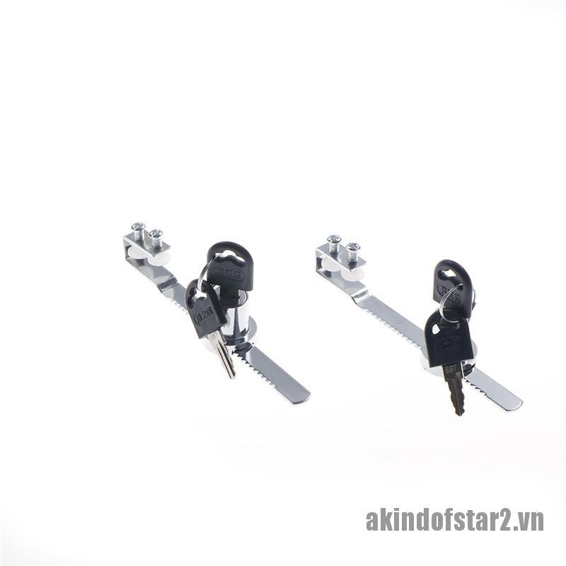 Bộ 2 Ổ Khóa Cửa Kính Kèm Chìa Khóa Tiện Dụng Ốp