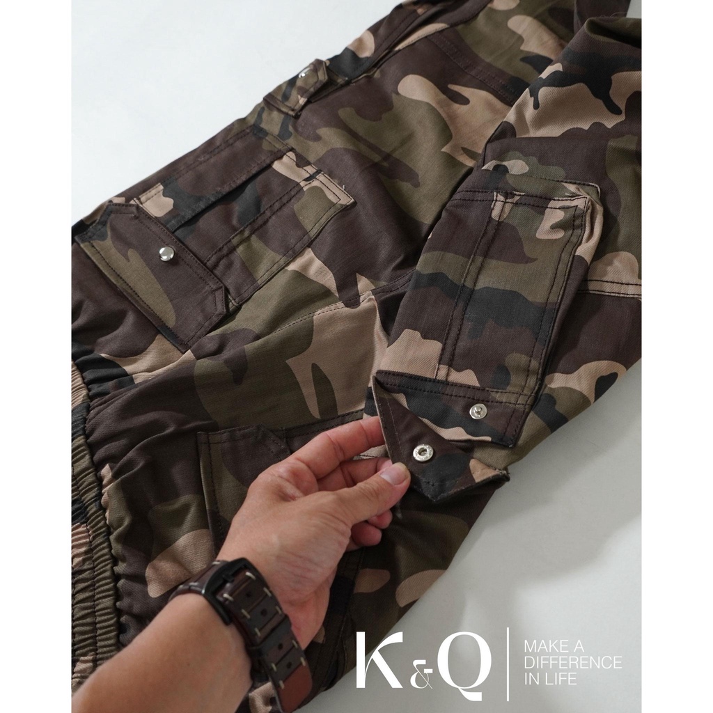 Quần túi hộp kaki cotton co giãn KQSTYLING ống suông cao cấp