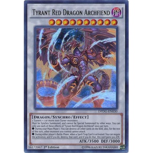 Thẻ bài Yugioh - TCG - Tyrant Red Dragon Archfiend / DPDG-EN030'