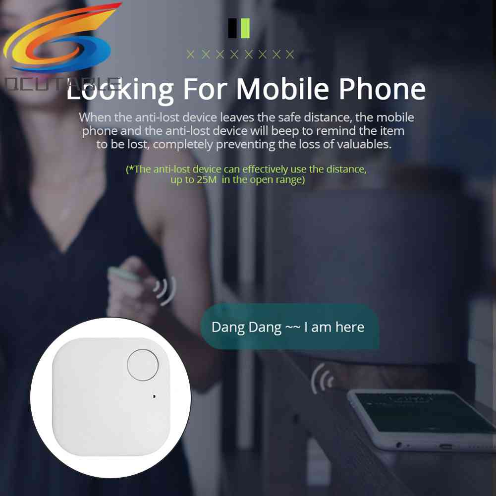 Thiết Bị Định Vị Bluetooth Chống Thất Lạc Hình Vuông Mini Thông Dụng Cho Xe Hơi