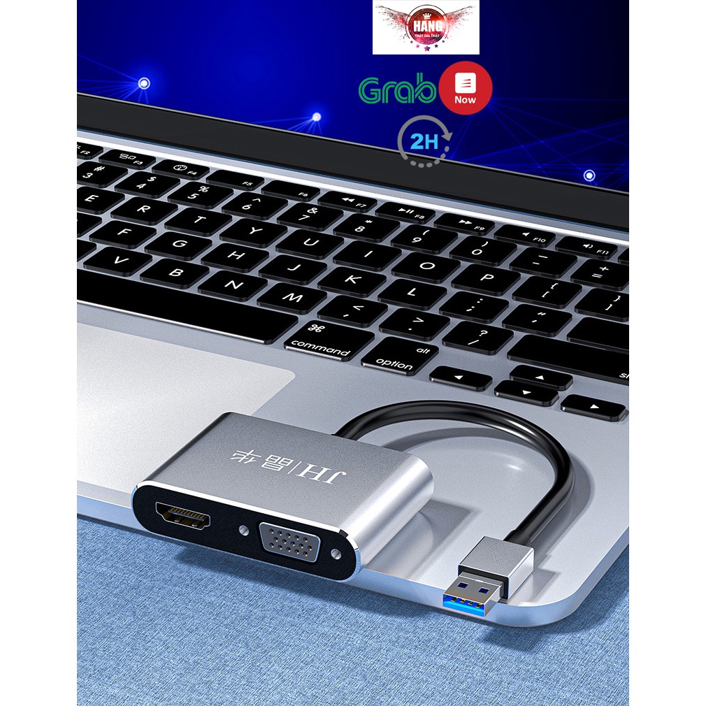 Cáp USB 3.0 ra HDMI, VGA cho Window, Macbook - Jinghua Z316