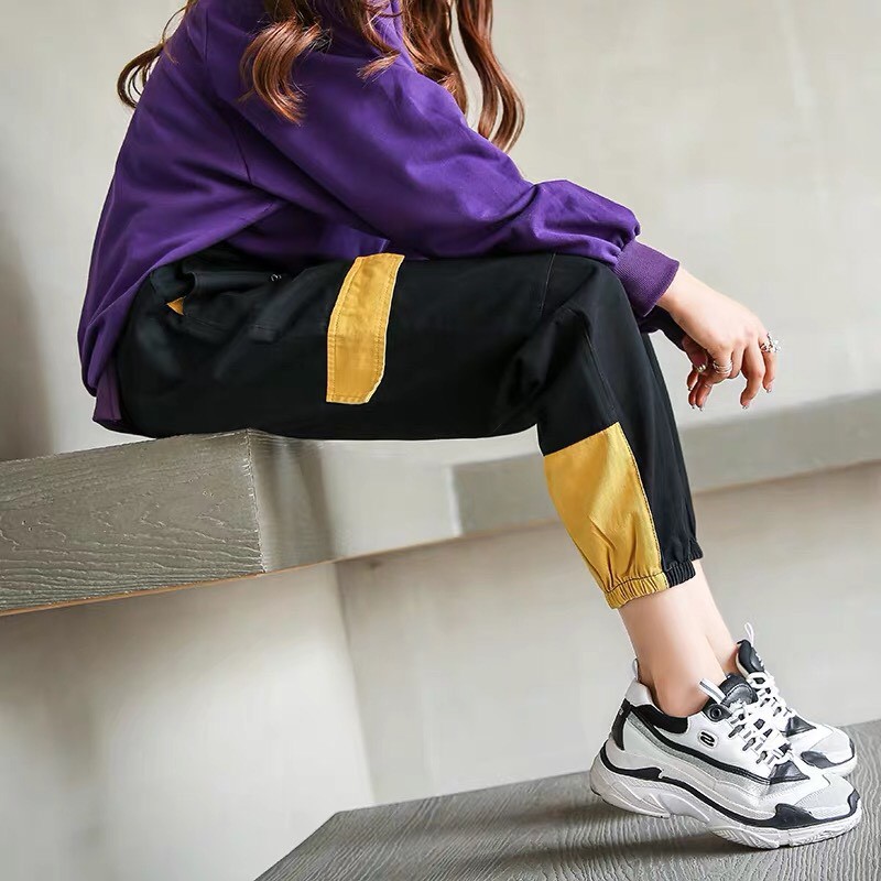 Quần jogger kaki túi hộp unisex Túi Vàng nam nữ ulzzang WIND