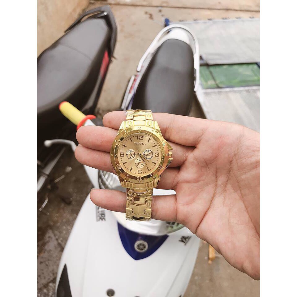 ĐỒNG HỒ CẶP ĐÔI NAM NỮ ROSRA NEW ARRIVAL VÀNG FULL D307 CỰC ĐẸP | BigBuy360 - bigbuy360.vn