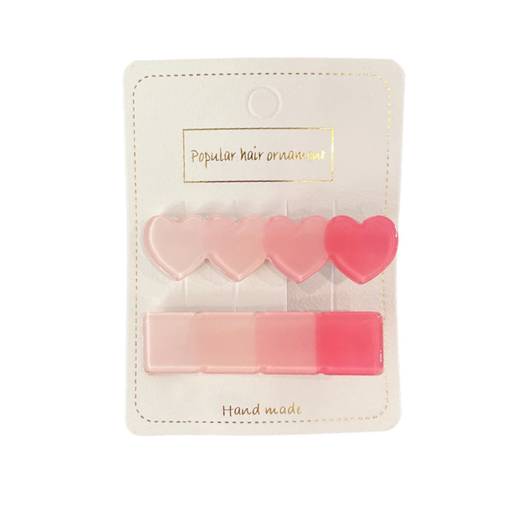 Kẹp Tóc Màu Gradient Bằng Acrylic Dễ Thương