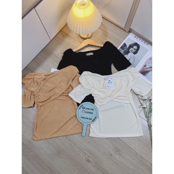 ÁO DỆT KIM XOẮN NGỰC XẾP NẾP ULZZANG