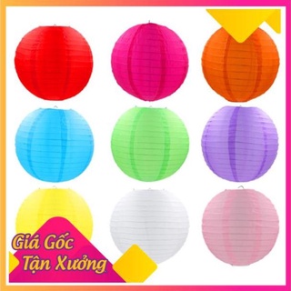 Đèn lồng vải chịu nước, cầu tròn 20-25-30cm - mộc xinh