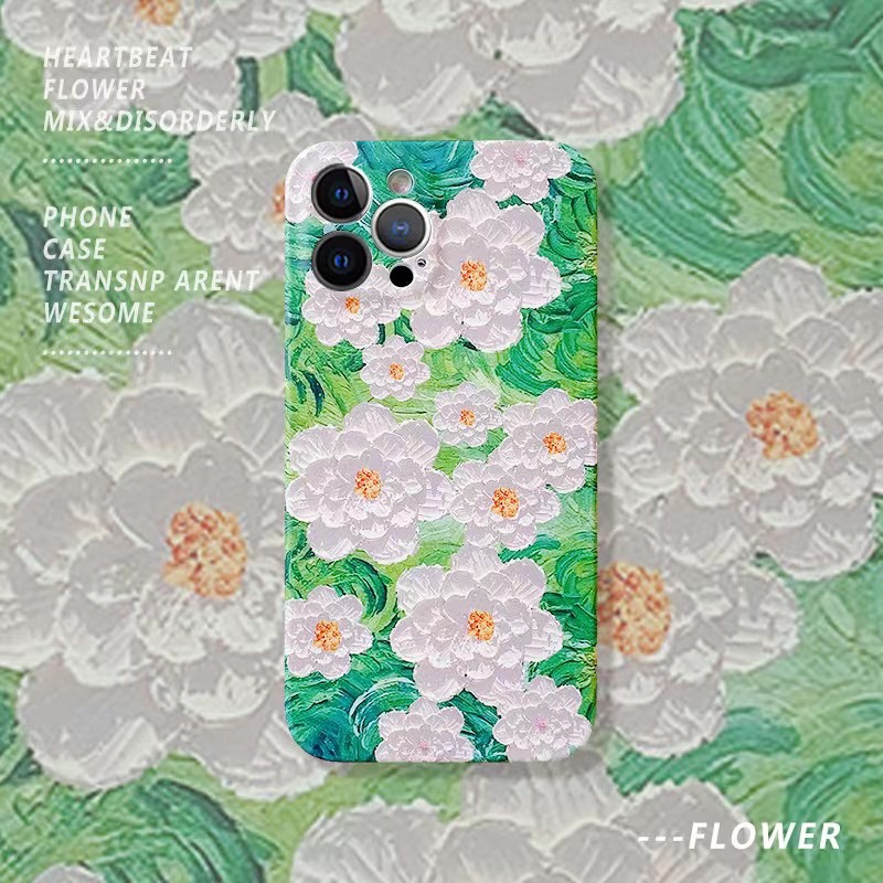 HuaWei P30 P30PRO P40 P40PRO Mate30 Mate30pro Ins art flower oil painting phone case