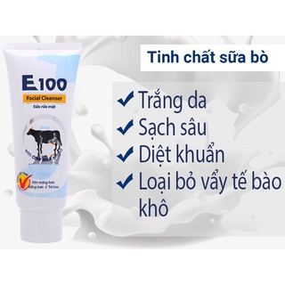Sữa rửa mặt E100 tinh chất Sữa bò tươi 80ml