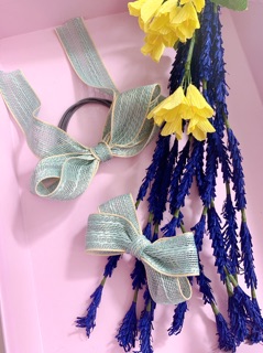 Kẹp mái nơ ruy-băng handmade