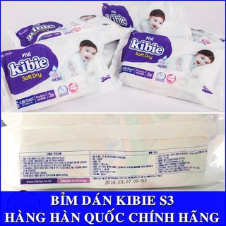 Bỉm Dán Kibie Hàn Quốc Size S3 (Túi 3 miếng)