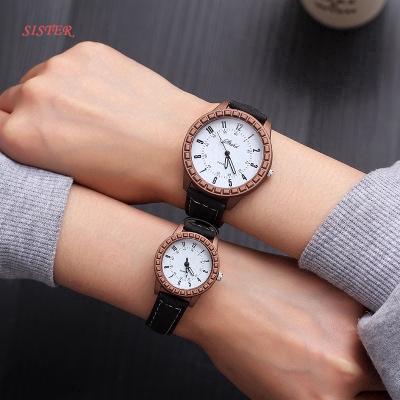 Đồng hồ điện tử dây da phong cách Hàn Quốc dành cho cả nam và nữ