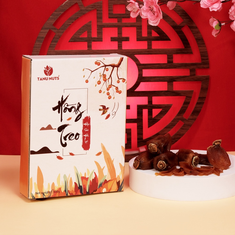 Hồng treo gió Đà Lạt TANU NUTS 500g phù hợp ăn kiêng, giảm cân, ăn vặt mẹ bầu