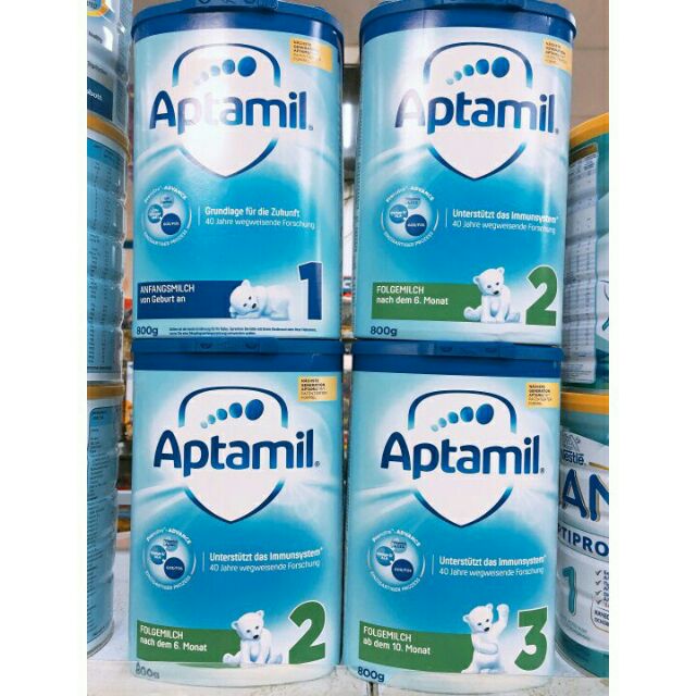 SỮA APTAMIL PRE, SỐ 1, SỐ 2 , SỐ 3 _ 800g XÁCH TAY ĐỨC