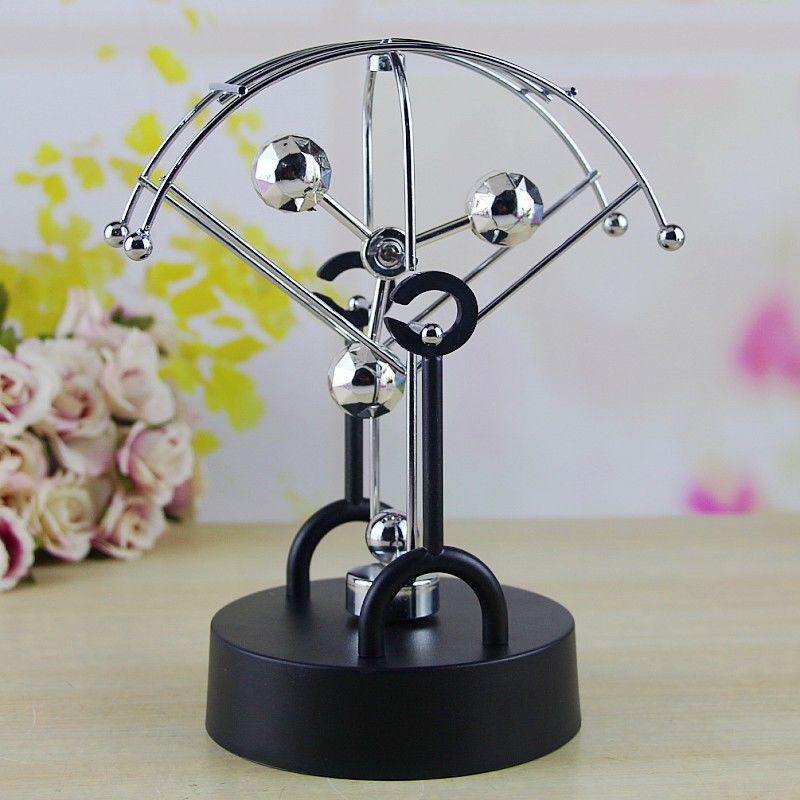☼Năng lượng sáng tạo Cá heo Newton Con lắc Con lắc Con lắc Vòng quay Dụng cụ chuyển động vạn niên Trang trí máy tính để