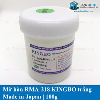 Mỡ hàn trắng kingbo rma-218 100g
