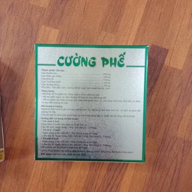 Siro Ho Cường Phế tăng cường chức năng hô hấp. | BigBuy360 - bigbuy360.vn