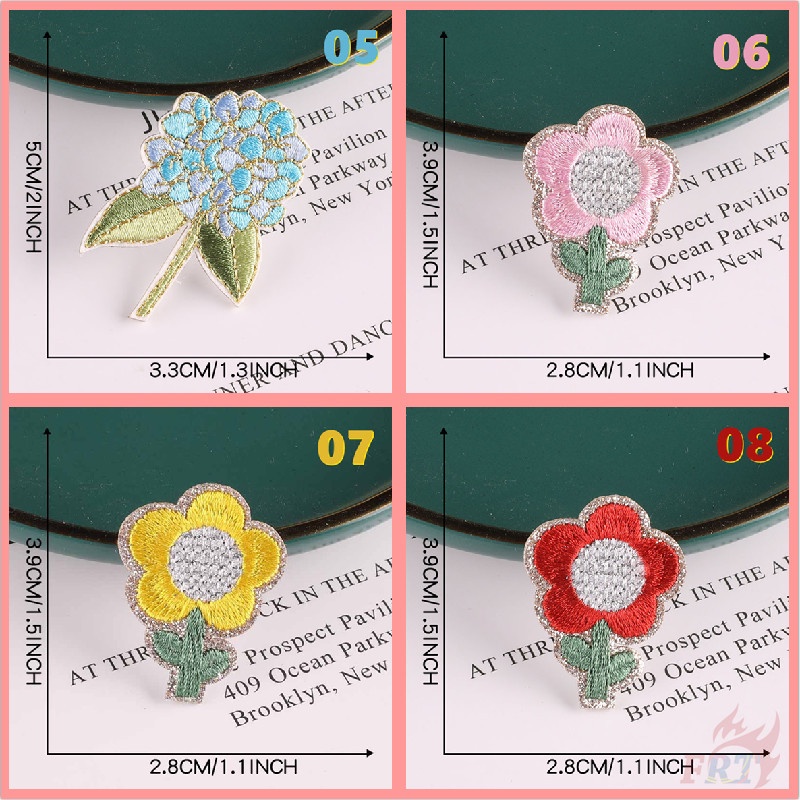 Miếng vá ủi quần áo họa tiết bươm bướm và hoa xinh xắn diy