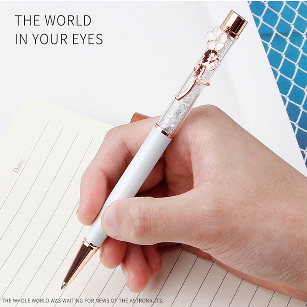 LAKAMIER Bút Bi Hình Hoa Đính Pha Lê Xinh Xắn