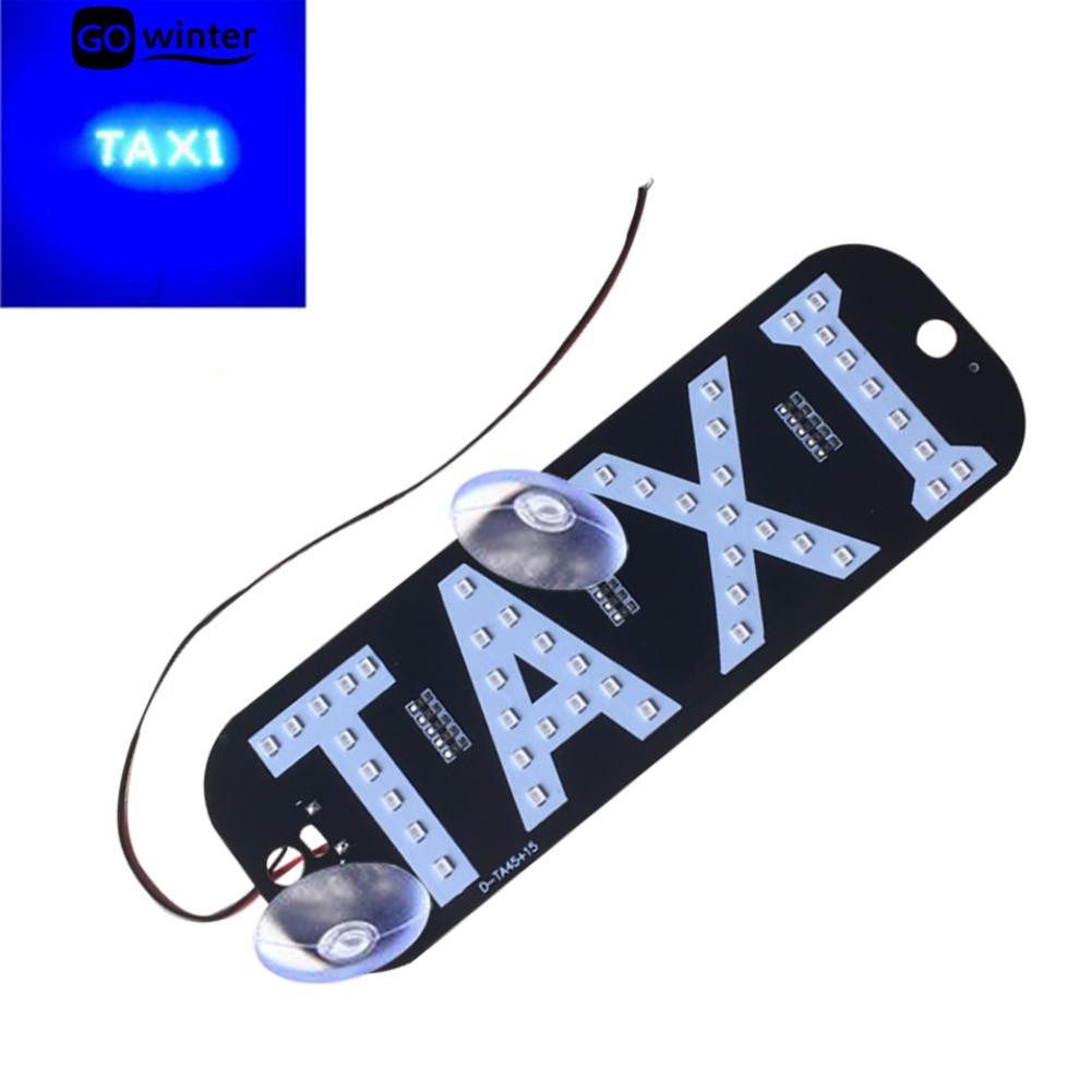 Đèn Led chữ TAXI kèm hai giác hút tiện lợi