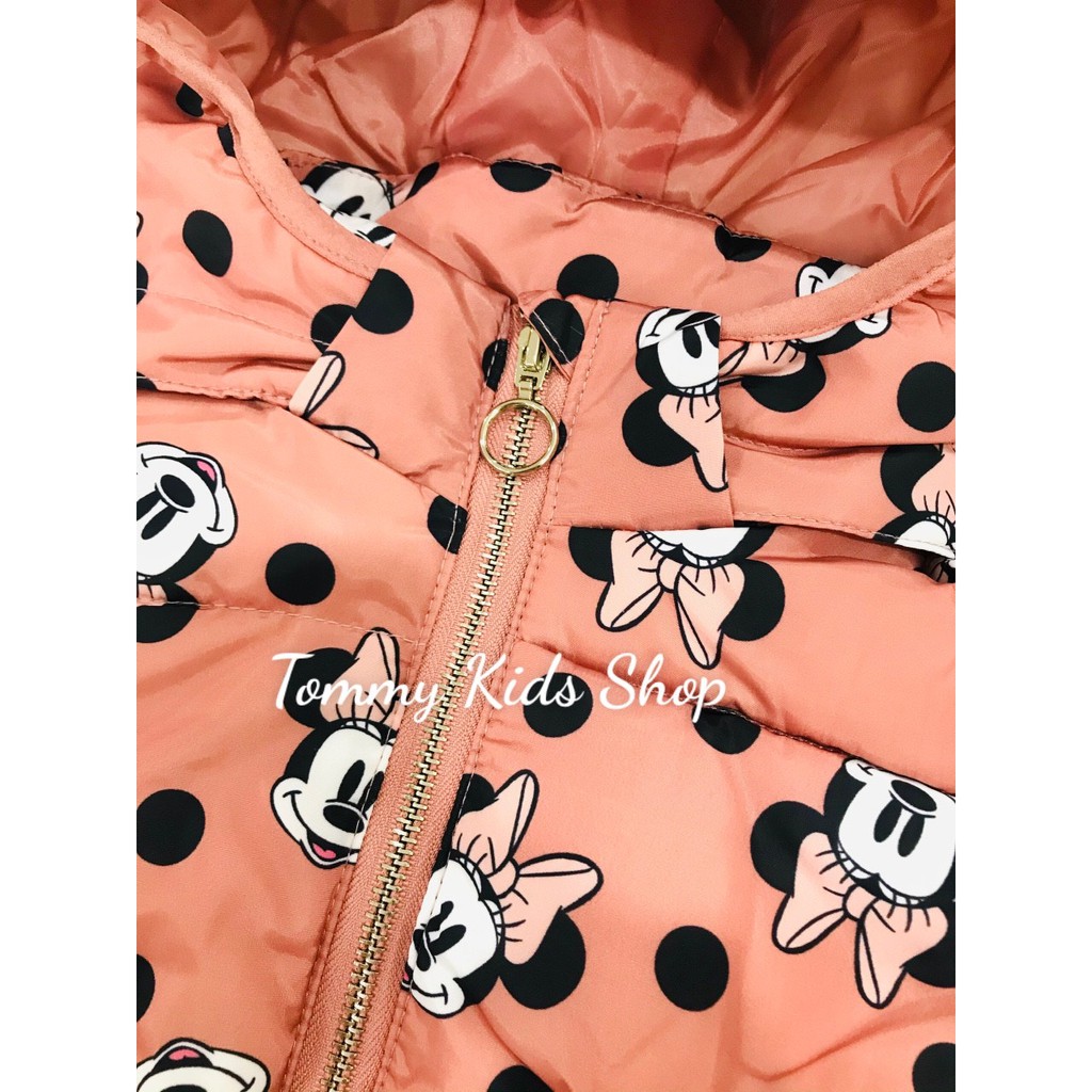 Aó khoác phao siêu nhẹ HM hình mickey cho bé trai và gái từ 18 tháng đến 6 tuổi