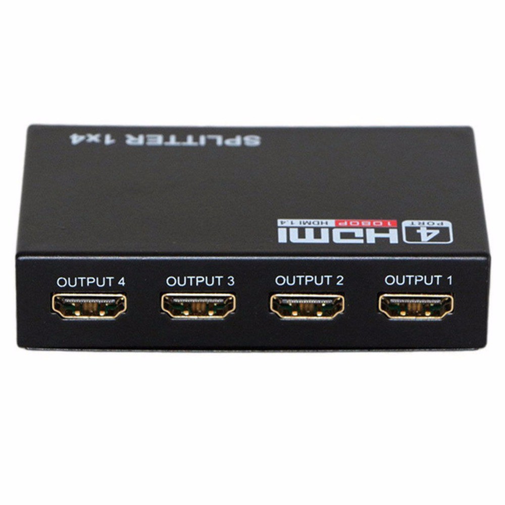 [FREESHIP 50K]_Bộ chia HDMI 1 ra 4 SPLITTER 1 TO 4 màn hình(Đen)