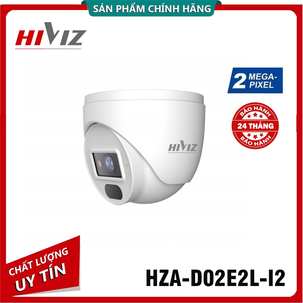 Camera Than Hiviz 2.0MPX HZA-B12E2S-A2 / Dome D02E2L-I2, Camera AHD/CVI/TVI/CVBS 2MP- HÀNG CHÍNH HÃNG