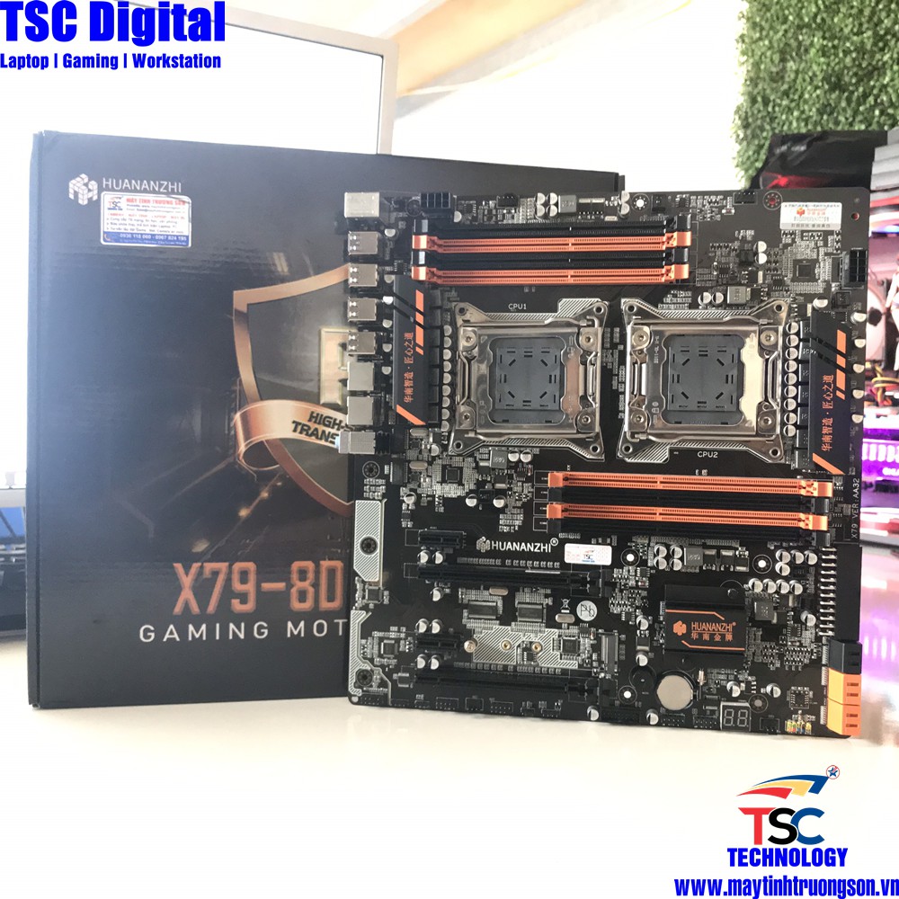 Bo Mạch Chủ HUANANZHI X798D LGA 2011 Dual CPU E5 2689 2670 V2