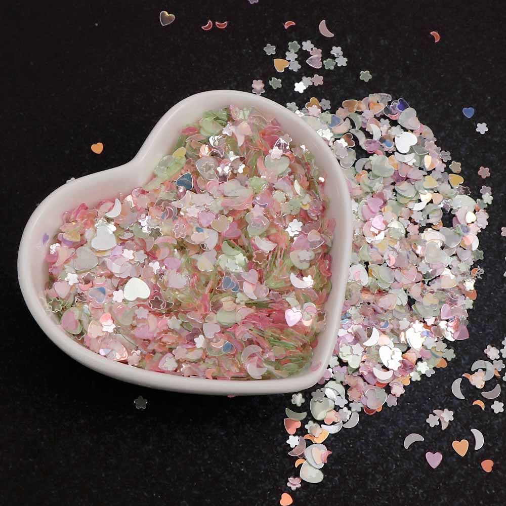 15g/30g Sequin Nhiều Màu Sắc Dùng Để Trang Trí Móng Nghệ Thuật