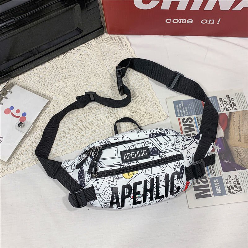 Túi Đeo Chéo Nam Nữ Unisex Túi Bao Tử APEHLIC Vải Canvas Chống Nước Tuyệt Đối