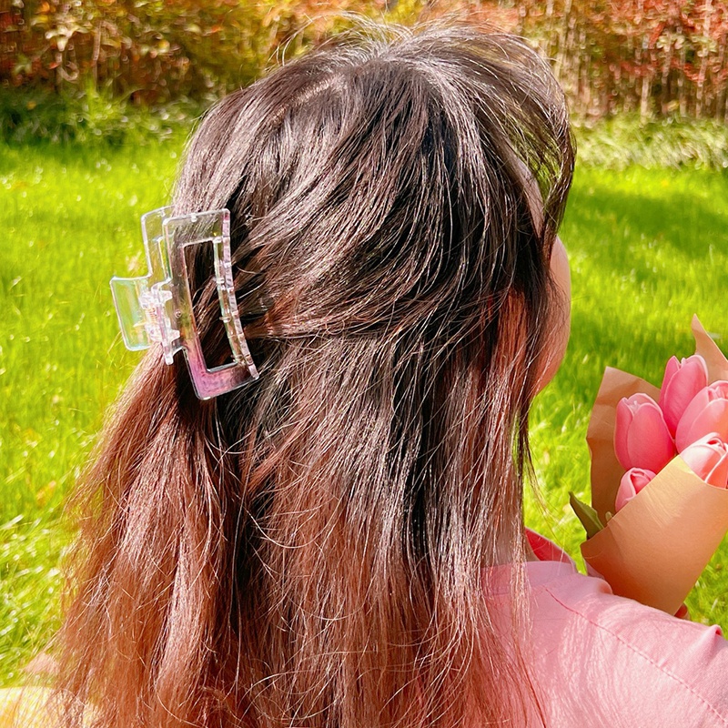 Kẹp Tóc Trong Suốt Phong Cách Pháp Thanh Lịch Cho Nữ