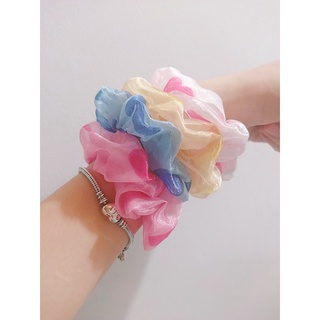 Buộc tóc, cột tóc vải scrunchies voan lưới