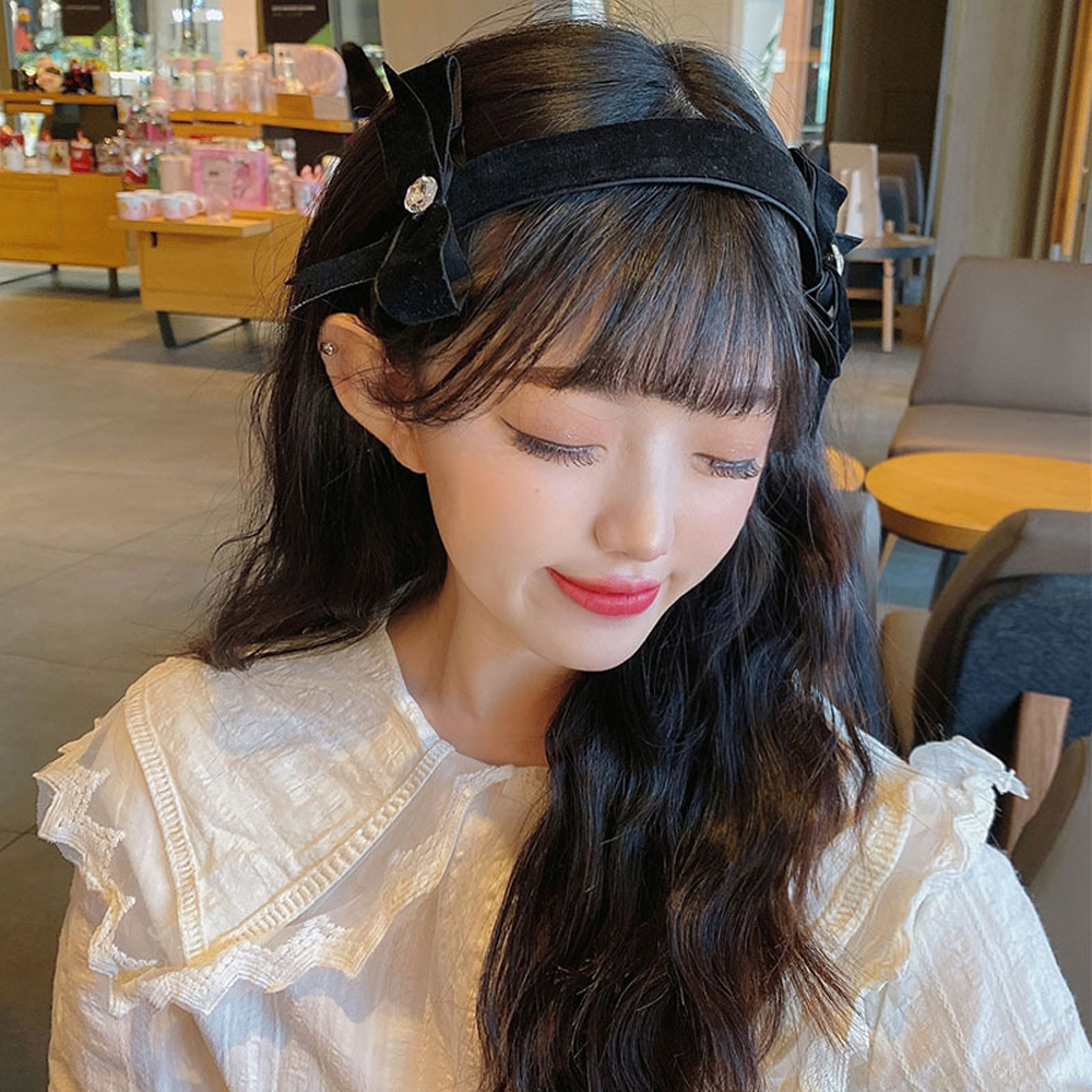 (Hàng Mới Về) Băng Đô Cài Tóc Bằng Vải Dễ Thương Cho Nữ