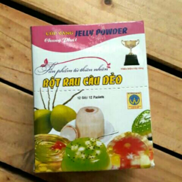 10g Bột thạch Rau câu con cá dẻo jelly powder thạch rau câu dẻo Chung Phát, Hiệp Long