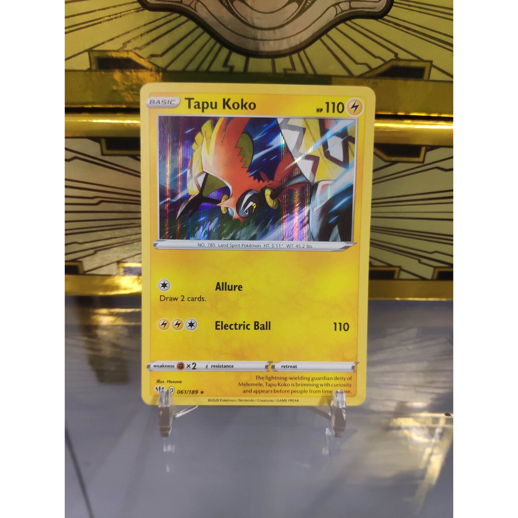 [ Dưa Hấu Yugioh ] Lá bài thẻ bài Pokemon Tapu Koko