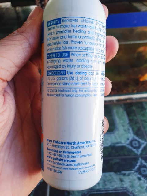 API STRESS COAT GIẢM STRESS LÀNH VẾT THƯƠNG CHO CÁ CHAI 118ML