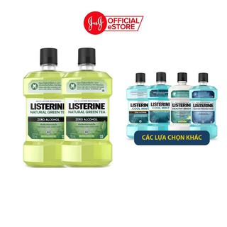 Nước súc miệng Listerine trà xanh 750ml combo 2 bộ