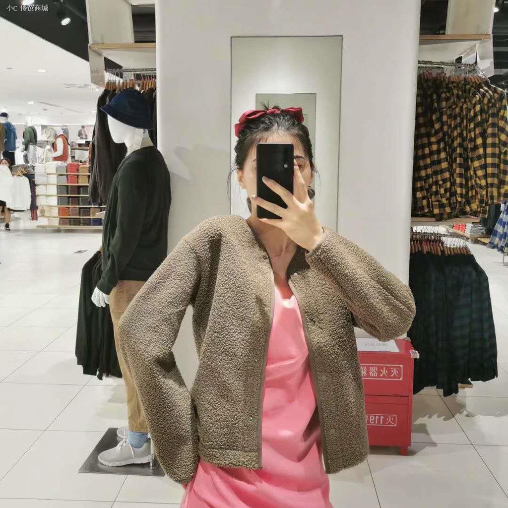 ✲♞✚Áo Khoác Cardigan Cổ Tròn Giả Lông Cừu Thời Trang Thu Đông Cho Nữ429667 | BigBuy360 - bigbuy360.vn