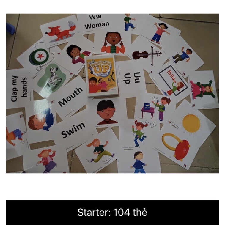 Flashcard Everybody Up starters - 4  ép plastic