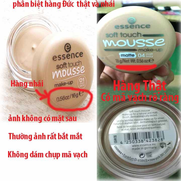Phấn tươi, kem nền Mousse Essence Đức