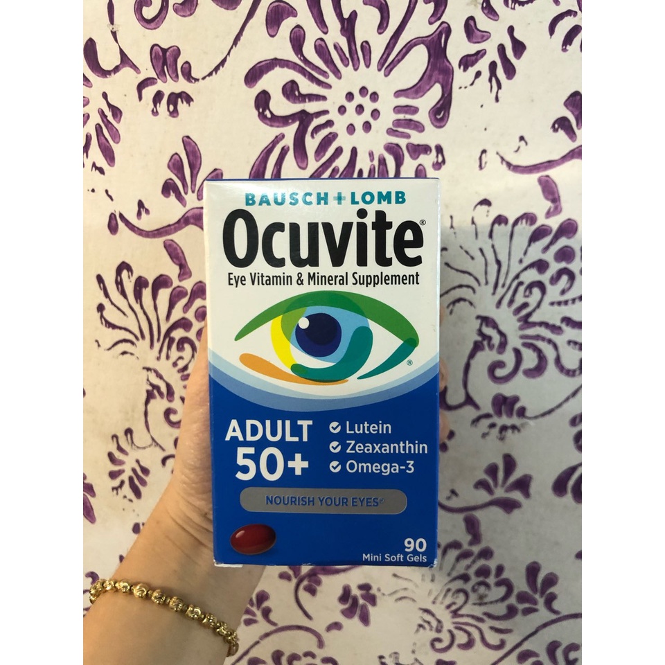 [Date 2023] Viên Uống Bổ Mắt Ocuvite Lutein 120 viên của Mỹ dành cho người trên 50 tuổi