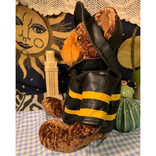 Gấu bông teddy bear vintage lính cứu hoả usa - thú nhồi bông đồ chơi dễ thương phong cách Âu mỹ