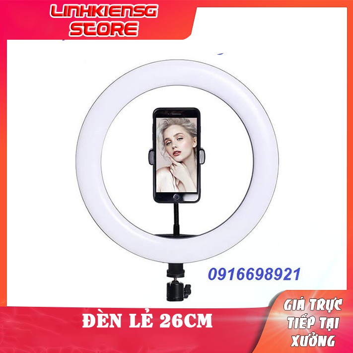 Đèn lẻ Led 26cm Có Kẹp Điện Thoại và Bi cầu Dây remote livestream | BigBuy360 - bigbuy360.vn